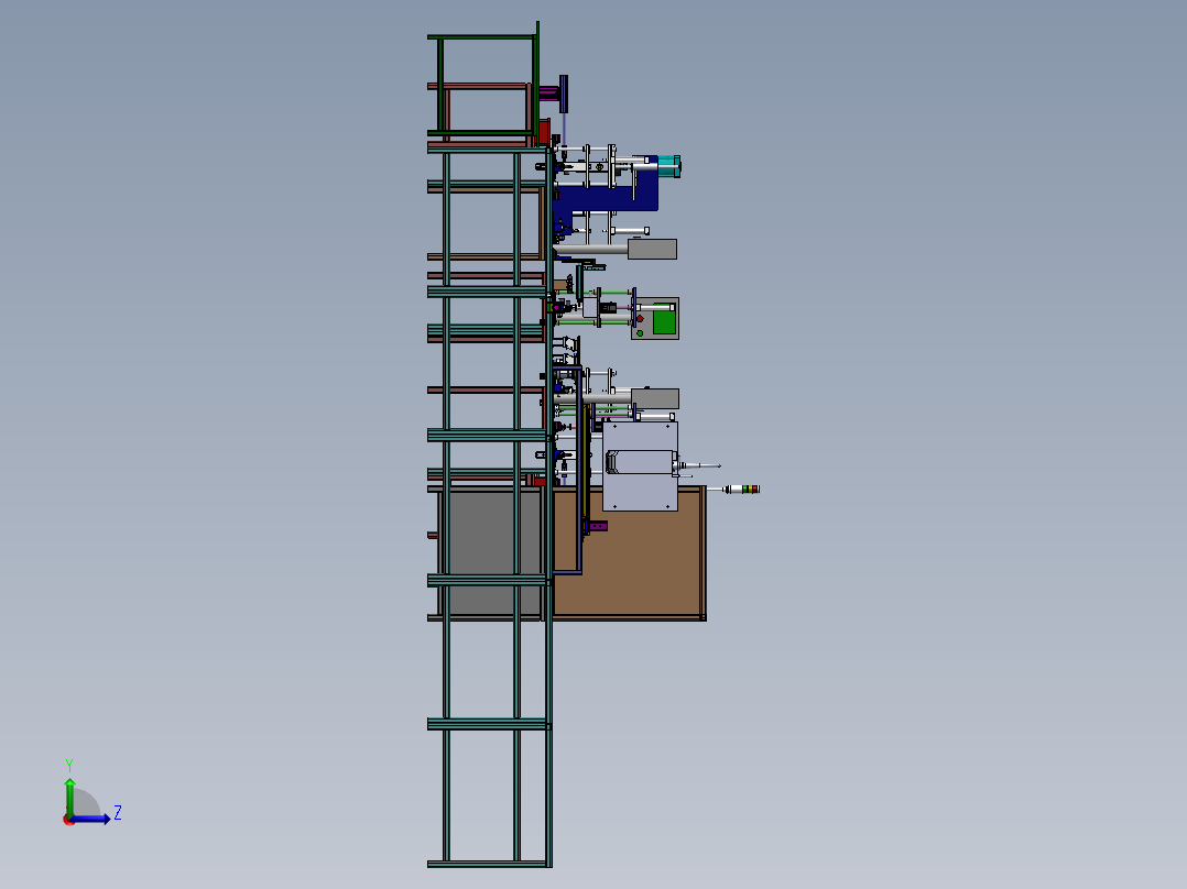 断水阀生产流水线(左视图