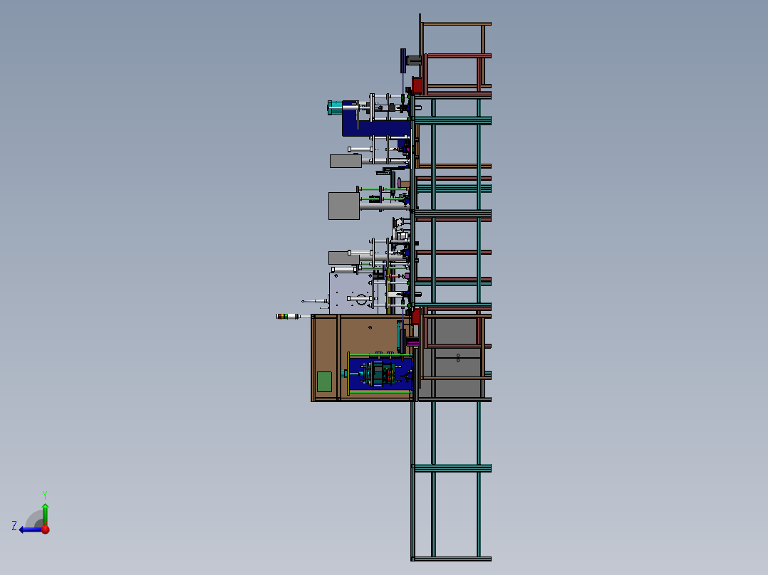 断水阀生产流水线(右视图