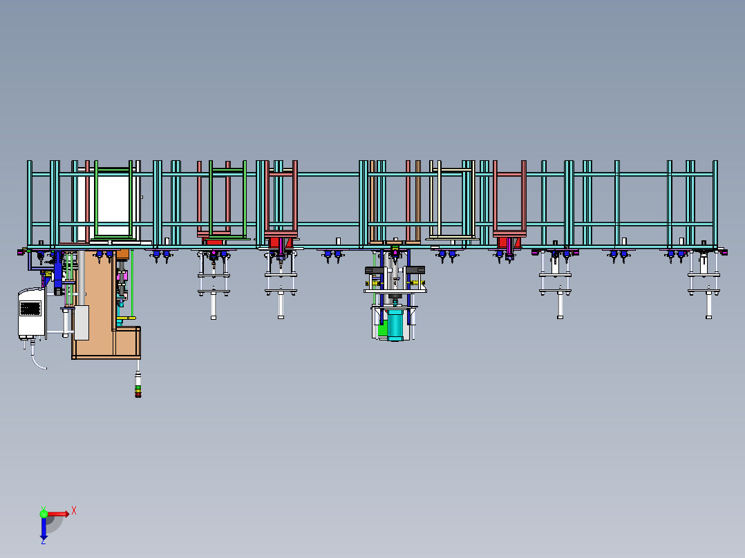 断水阀生产流水线(俯视图