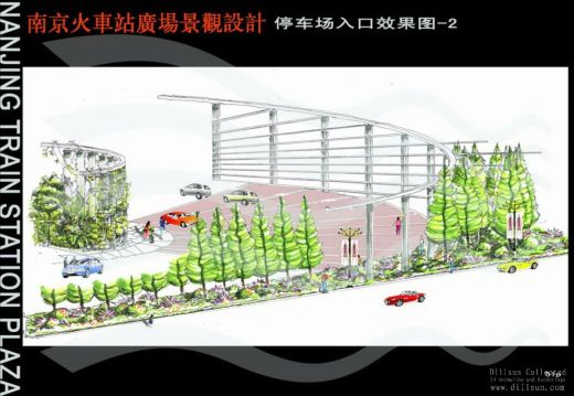 停车场地库CAD施工图纸地下车库出入口地面建筑素材平面图设计图缩略图