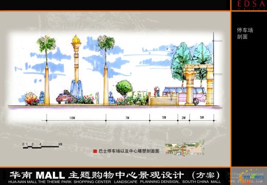 停车场地库CAD施工图纸地下车库出入口地面建筑素材平面图设计图缩略图