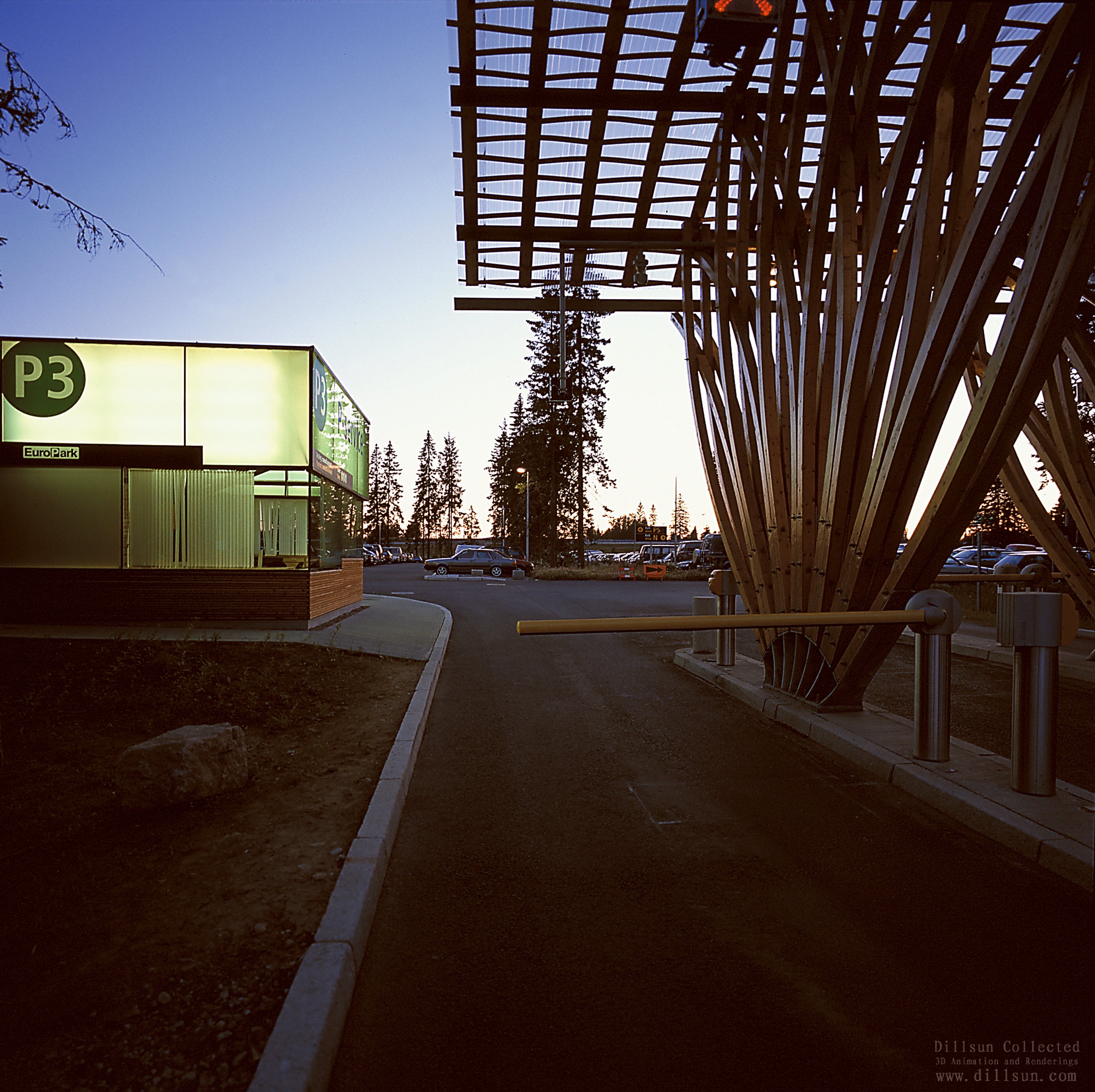 停车场地库CAD施工图纸地下车库出入口地面建筑素材平面图设计图