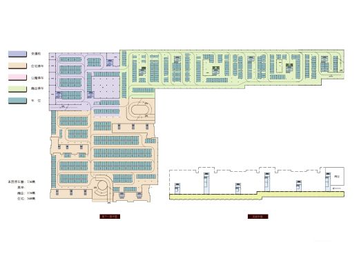 停车场地库CAD施工图纸地下车库出入口地面建筑素材平面图设计图缩略图