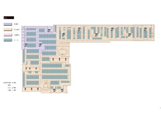 停车场地库CAD施工图纸地下车库出入口地面建筑素材平面图设计图缩略图