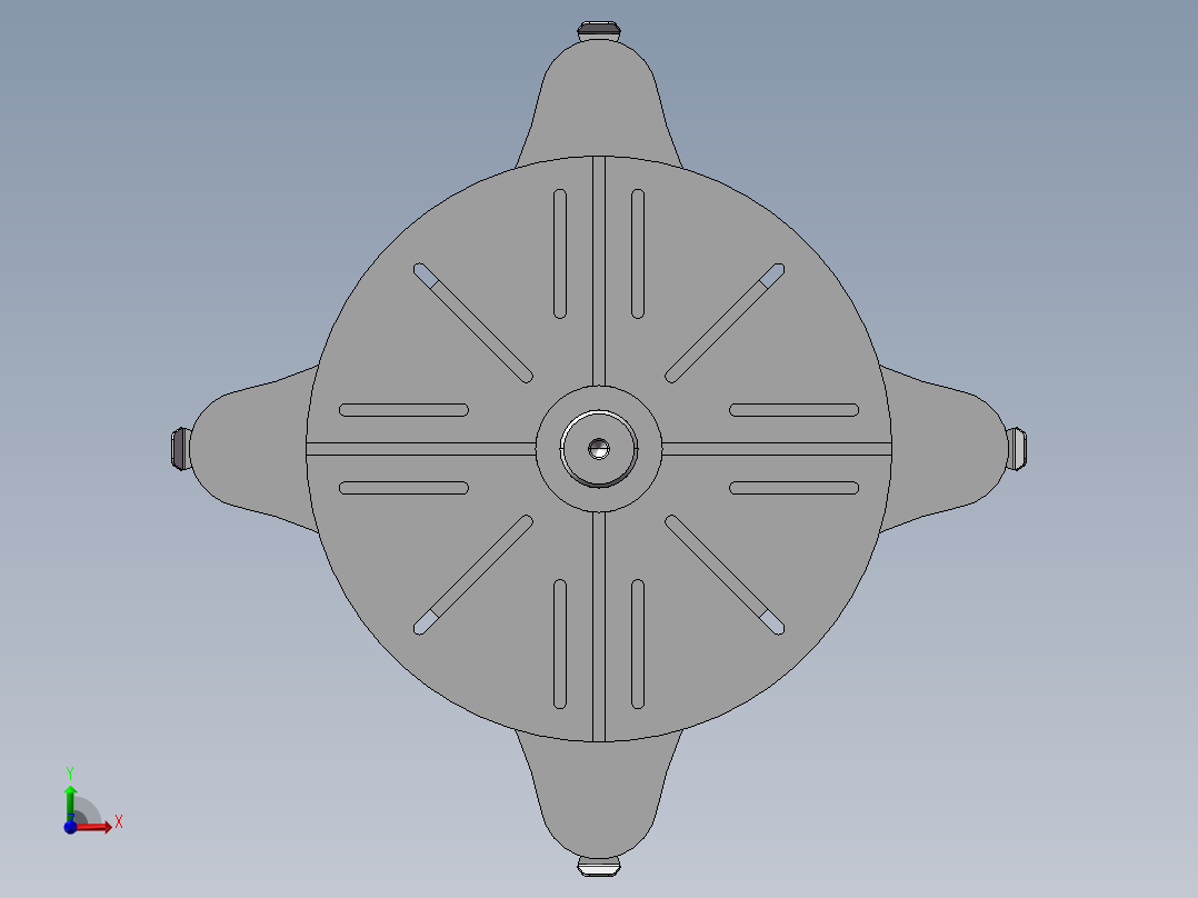 旋转焊接台3D数模图纸 STEP格式前视图