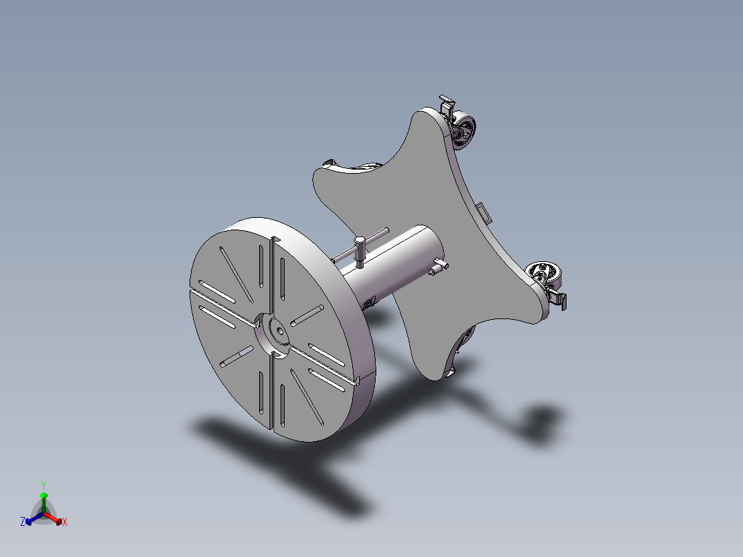 旋转焊接台3D数模图纸 STEP格式正等轴测图