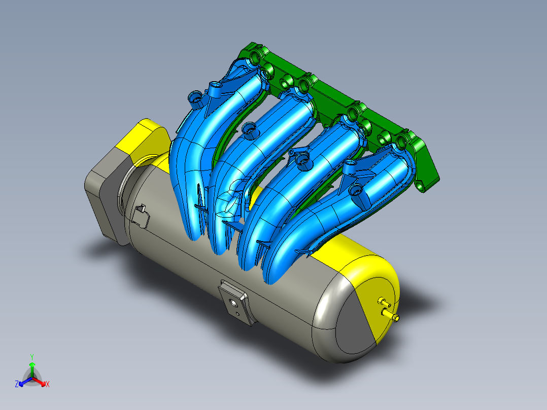 进气歧管涡轮3D模型