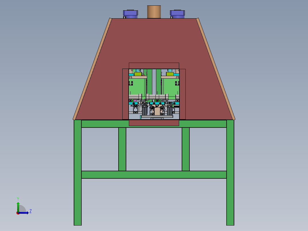 T885 锂电软包真空注液机左视图