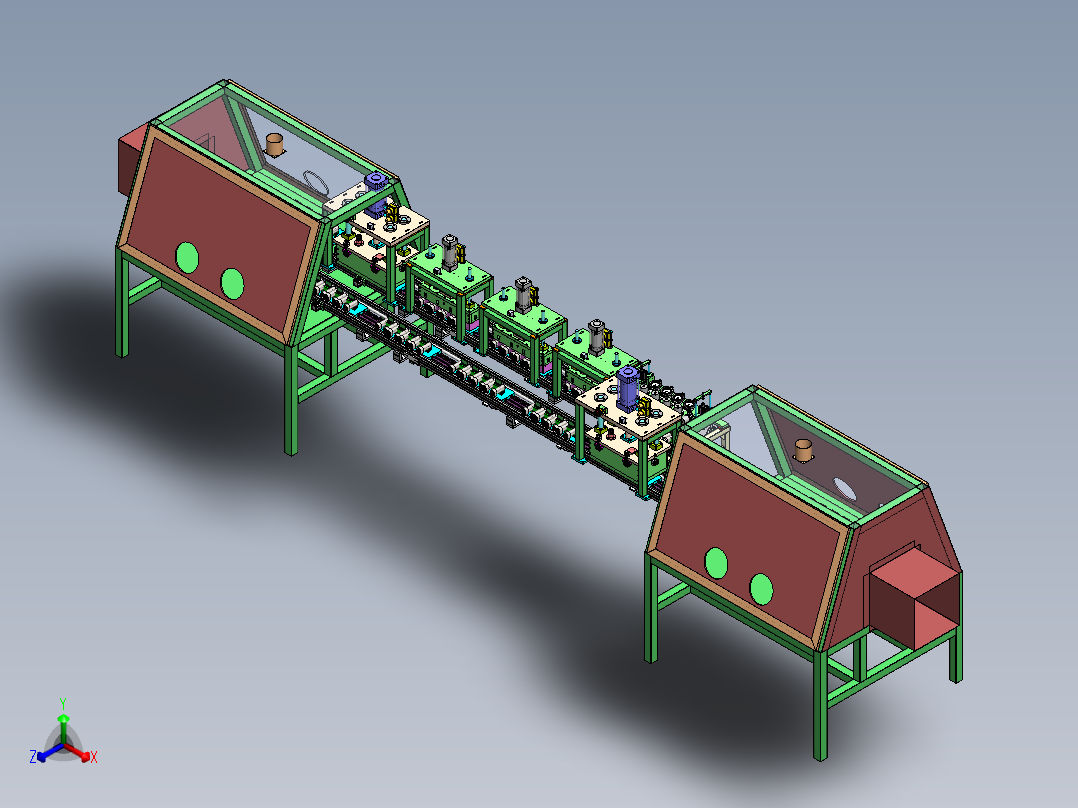 T885 锂电软包真空注液机正等轴测图