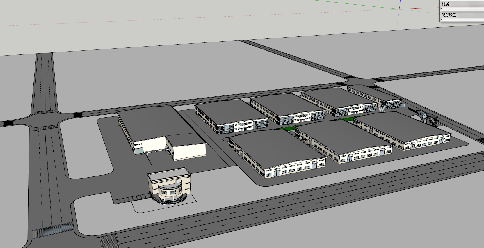 YX-900229 工业 厂房 物流su cad合集