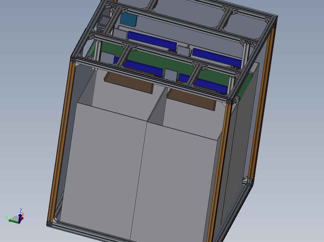 垃圾、物料自动分类3D图纸 生产线自动分类输送线 物料分类3d模型