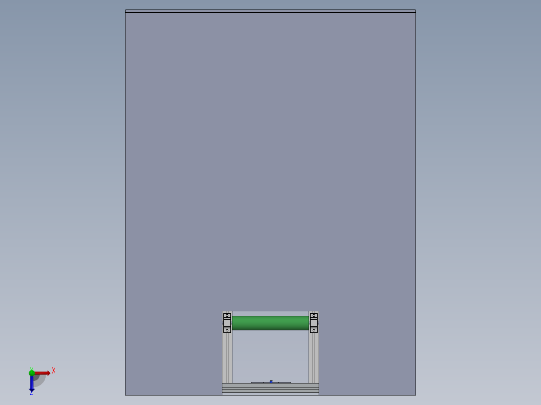 垃圾、物料自动分类3D图纸 生产线自动分类输送线 物料分类3d模型俯视图