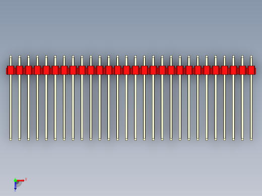 彩色公头100mil（2.54mm）系列-DS1021_red_1x28p_100mil_Type19_rev1.0俯视缩略图