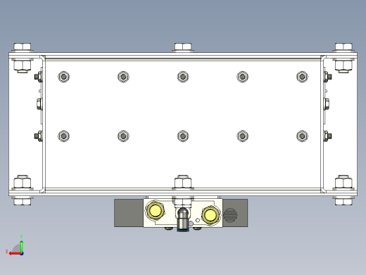 300x300mm气动滑动闸门后视缩略图