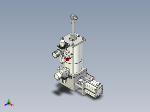 流量控制阀三维