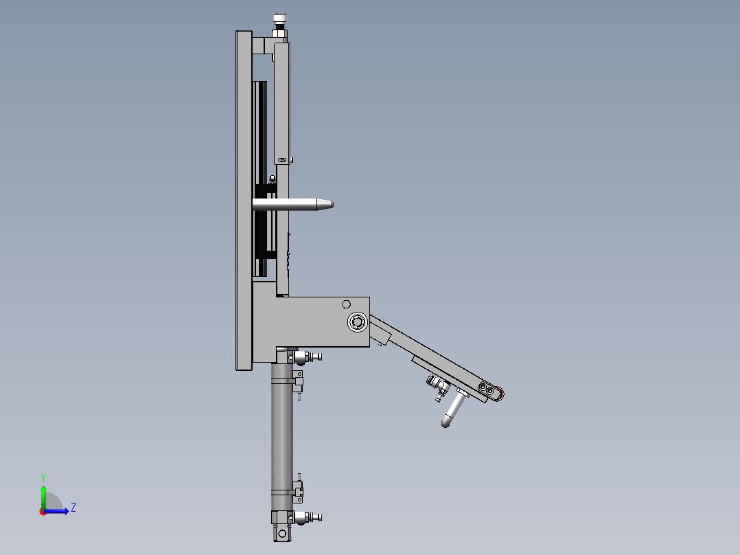 贴胶治具左视图