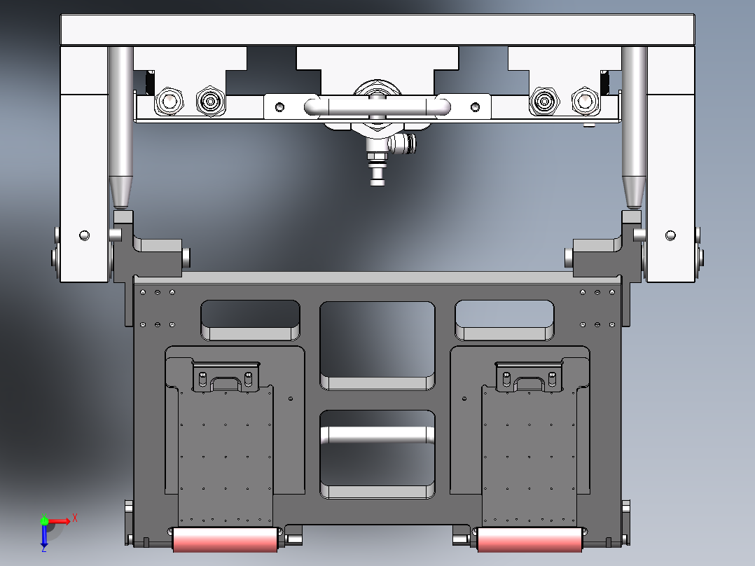 贴胶治具俯视图