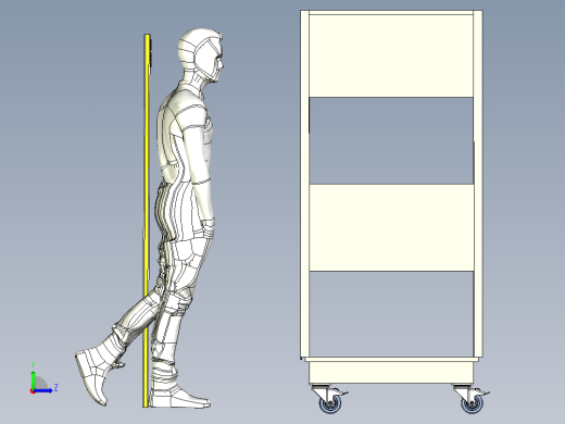 移动车间货架左视缩略图