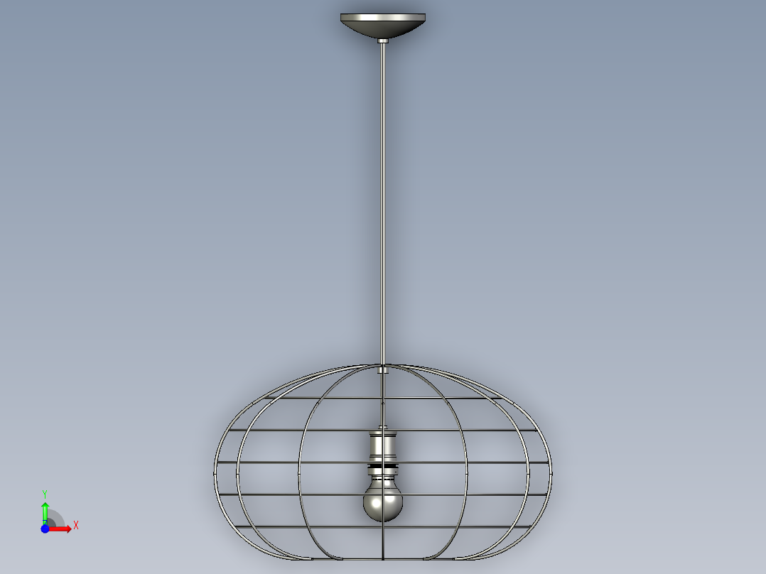 复古吊灯5前视图