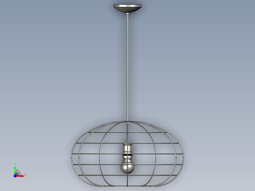 复古吊灯5前视缩略图