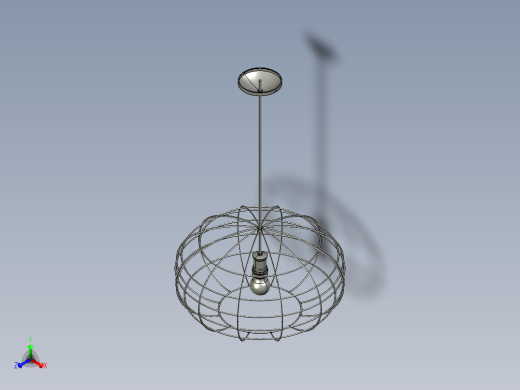 复古吊灯5正等轴测缩略图