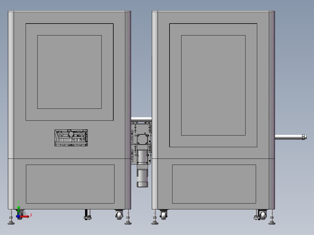 线圈上下料及自动浸锡机前视图