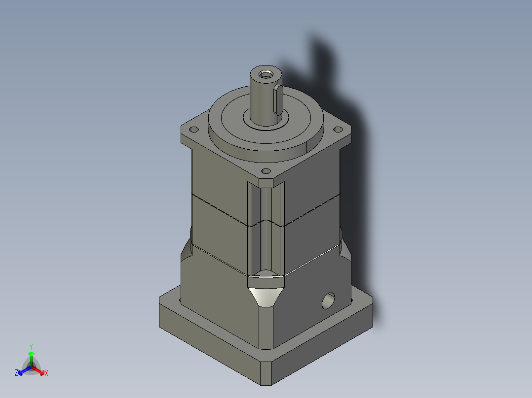 斜齿PGH090-L2 22-95-115-M6.STEP正等轴测图