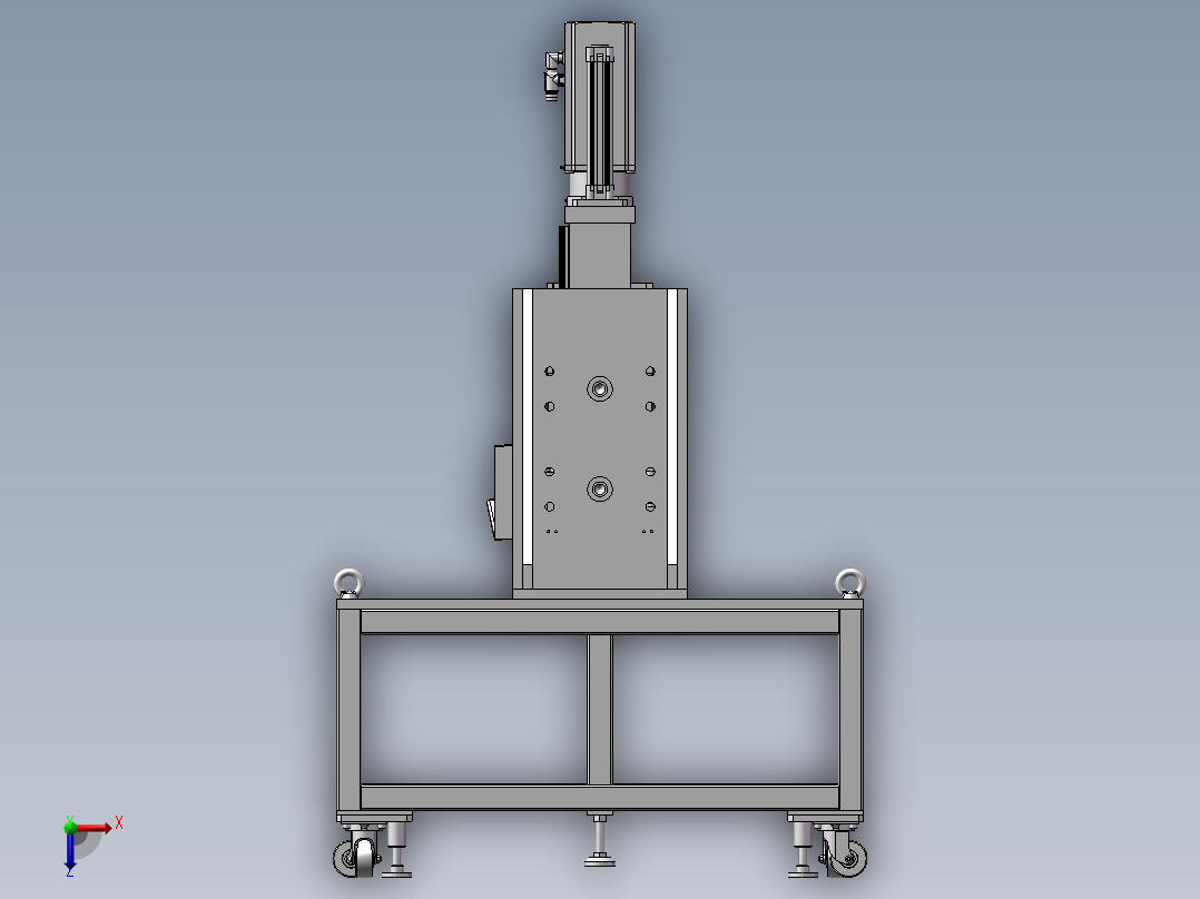 冲孔设备，冲圆弧成型俯视图