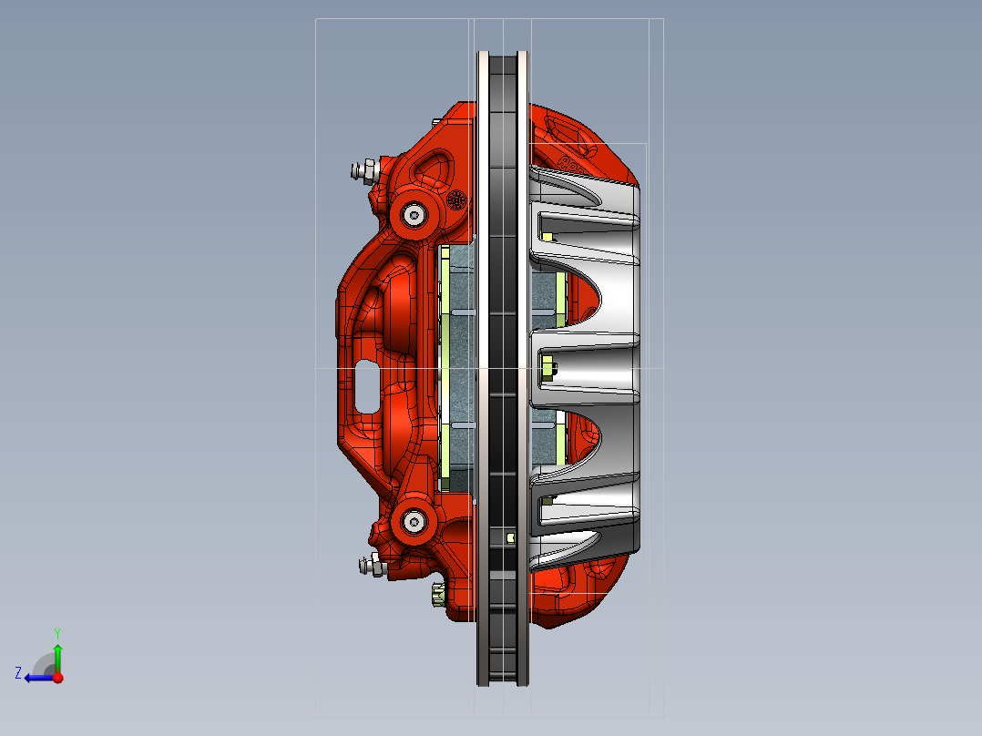 制动器 (36)右视图