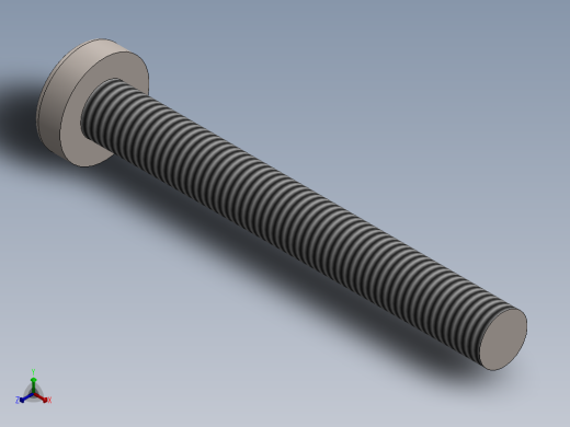 螺丝 M3 十字盘头-M3 x 25 Screw head.SLDPRT正等轴测缩略图
