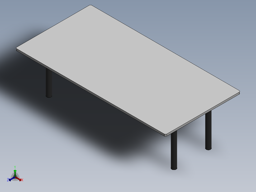 教学台正等轴测图