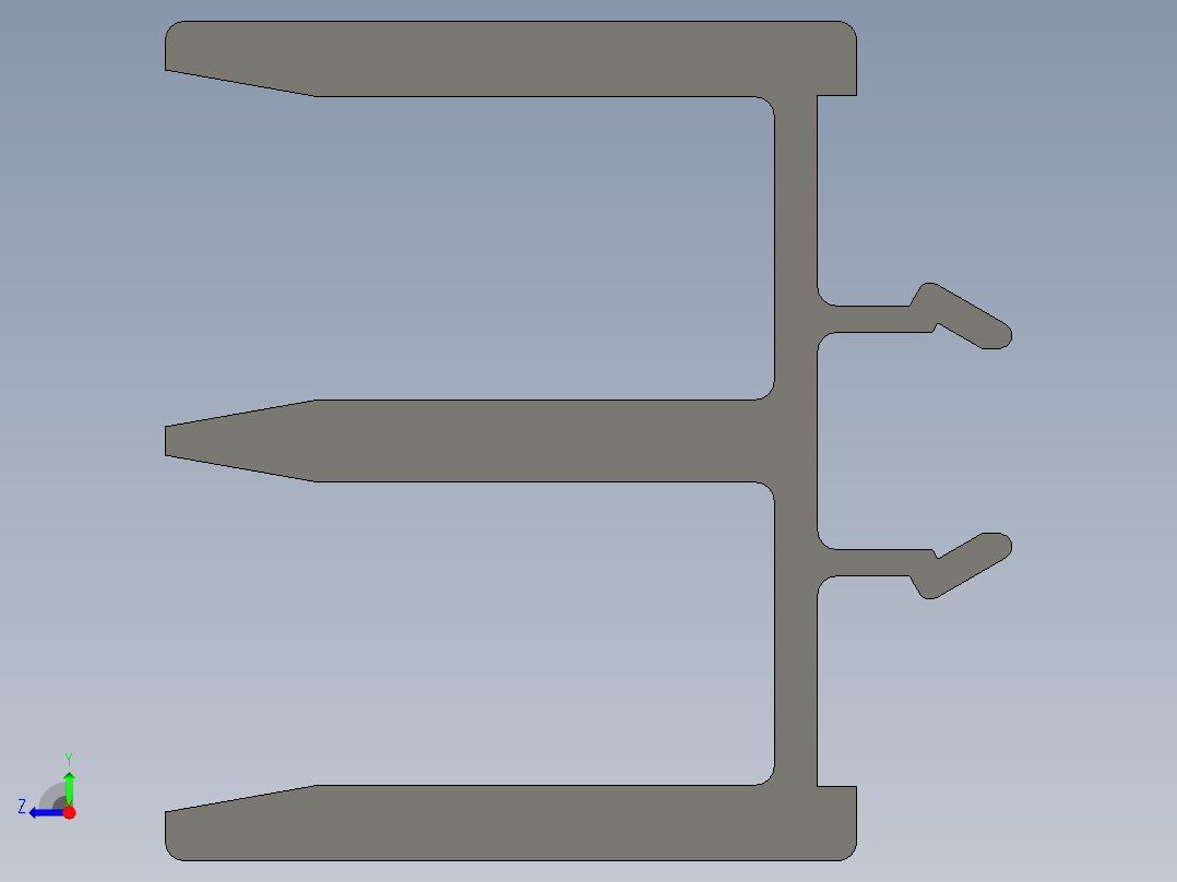 型材-BR 8 SLOT PVC SLIDING DOOR PROFILE 3842526588.STEP右视图