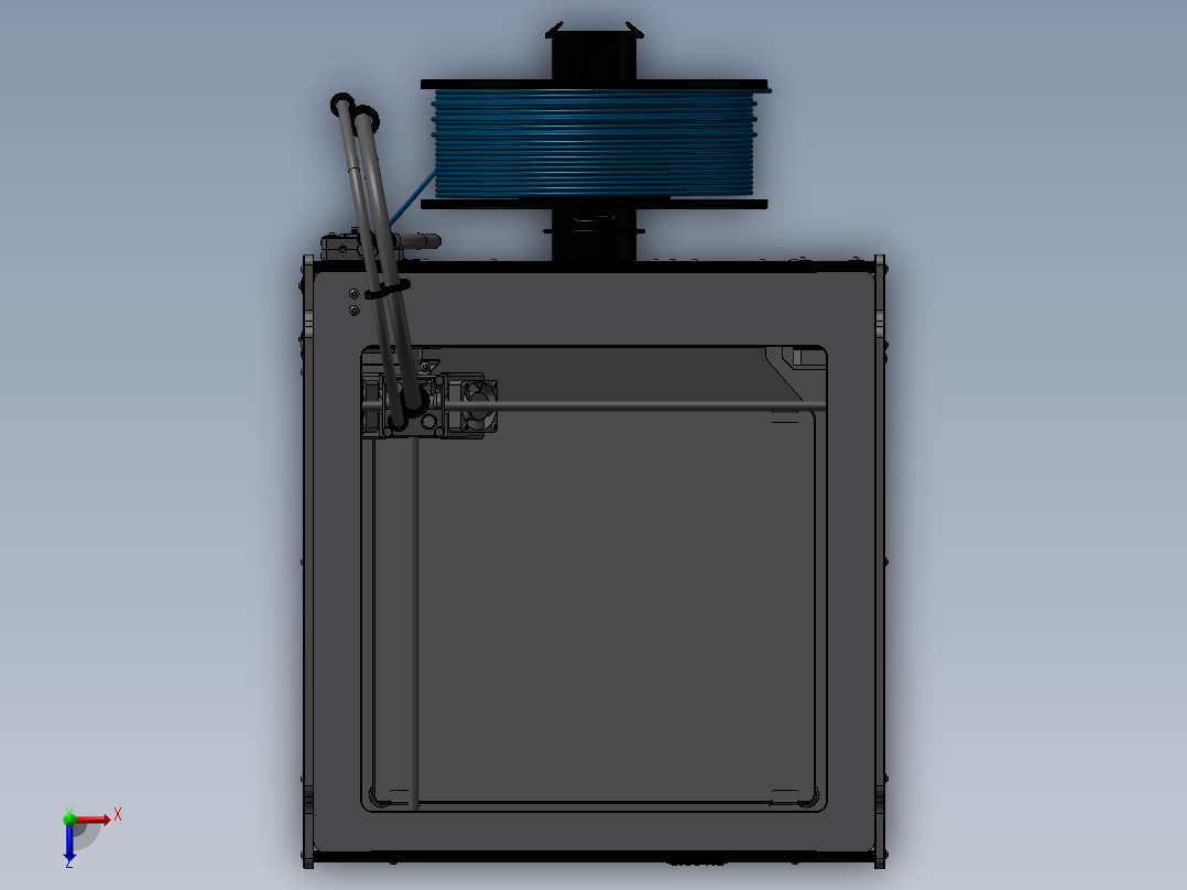 Ultimaker2 3D打印机全套细节图纸俯视图