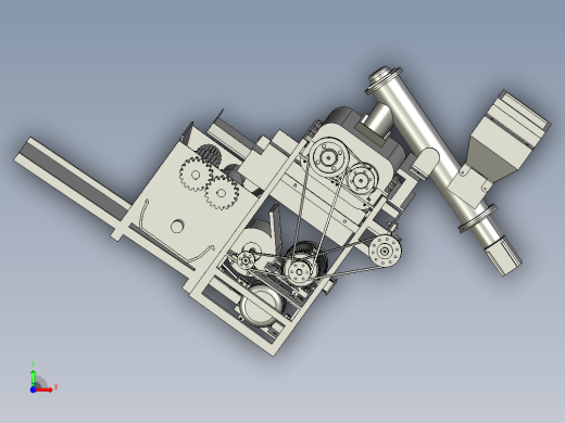 板栗脱蓬去壳一体机 装配体04-10前视缩略图