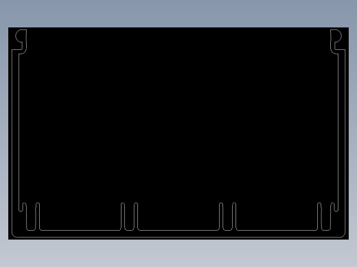 型材-KJN CABLE CONDUIT 80X120 KJN511035.DXF