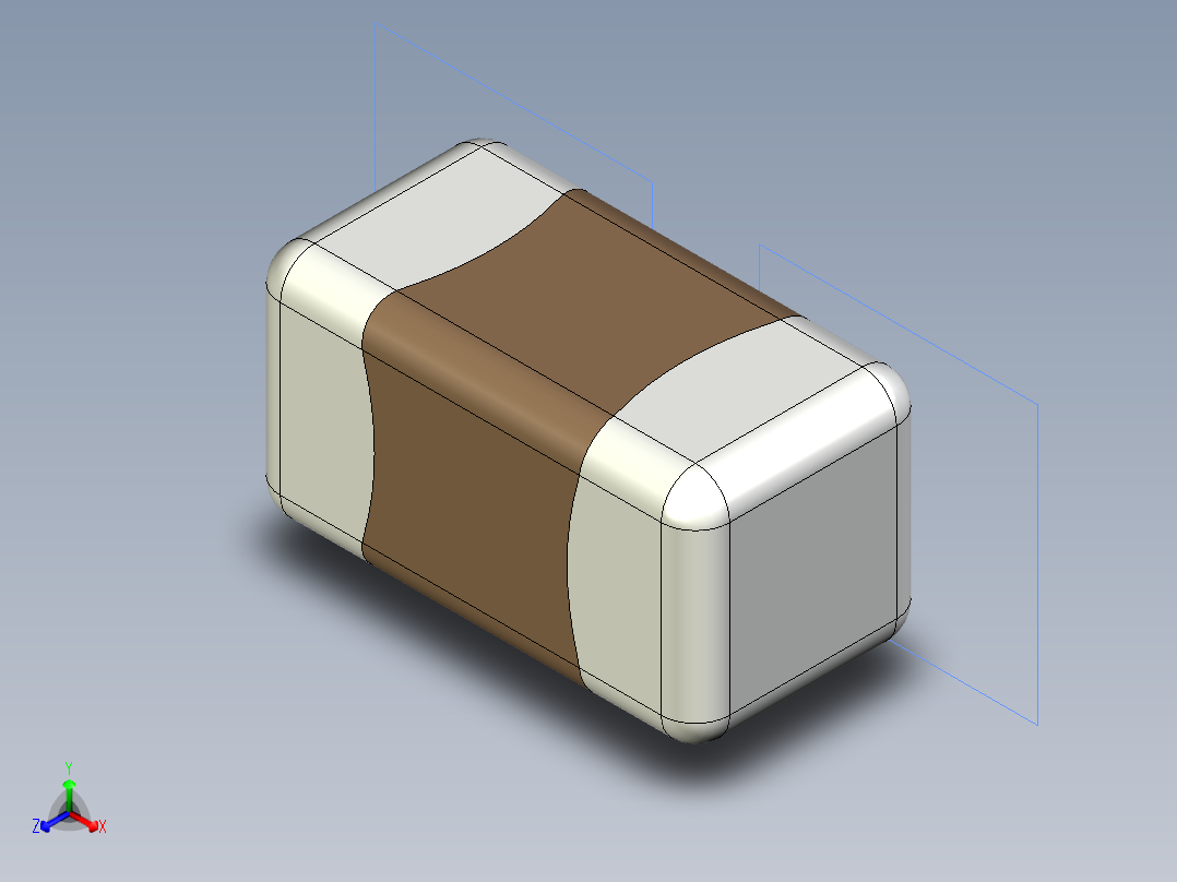 CAPC-0402-T0.55-BN正等轴测图