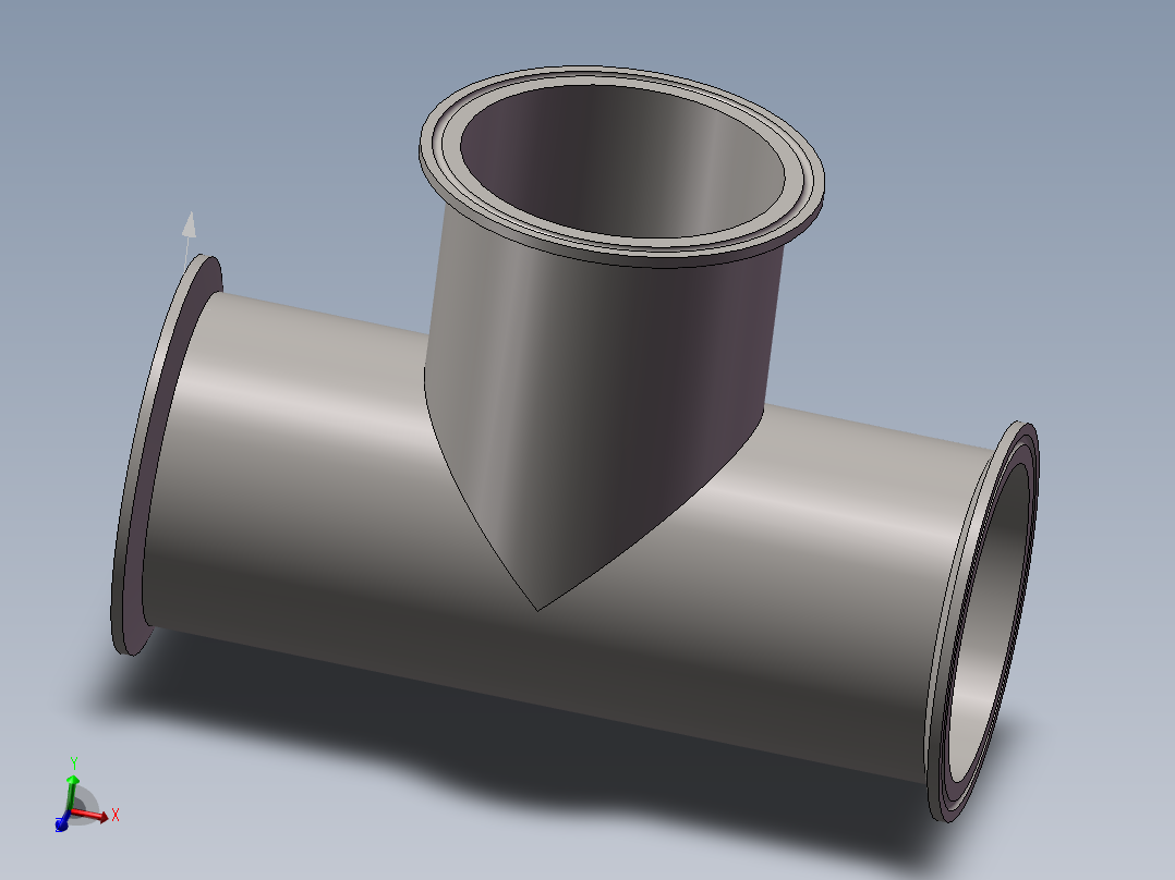 3寸卡箍式等径三通