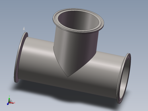 3寸卡箍式等径三通