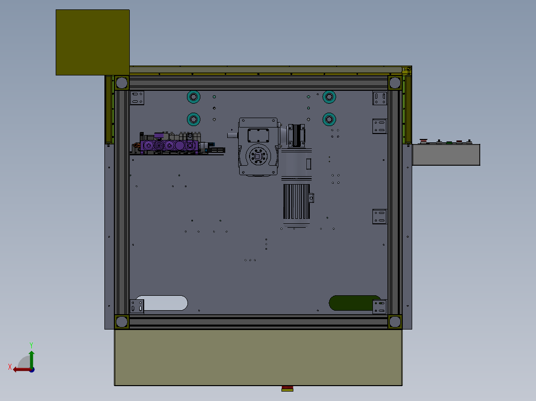 自动组装检测油泵弹簧片和联轴器设备sw15可编辑后视图