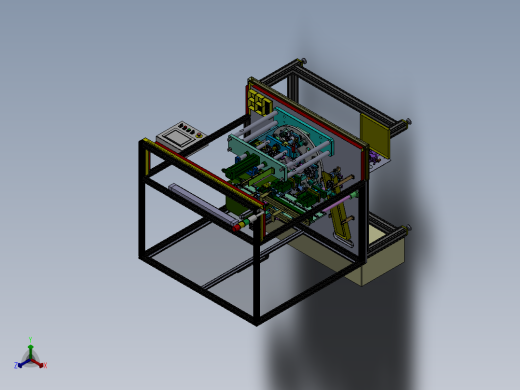 自动组装检测油泵弹簧片和联轴器设备sw15可编辑正等轴测缩略图