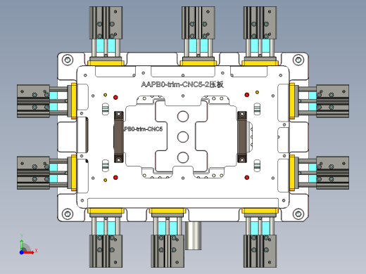 AAPB0-TRIM-笔记本CNC工装夹具三维模型CNC5-0302前视缩略图