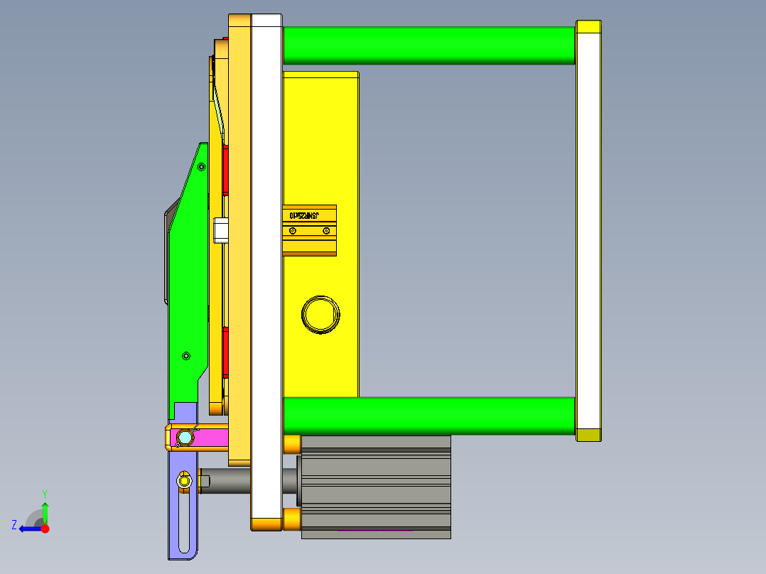 APP20-A-笔记本CNC工装夹具三维模型CNC3-0714右视图