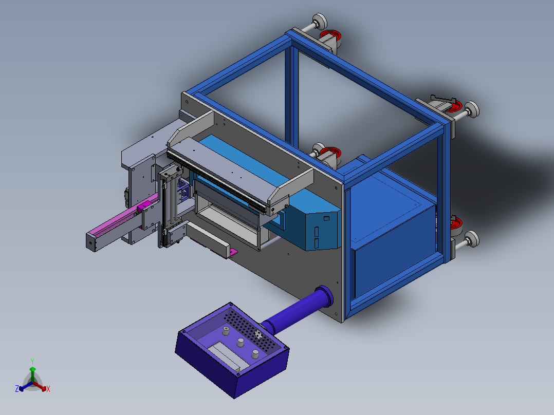 半自动焊锡机sw20可编辑正等轴测图