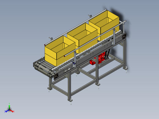 纸箱钣链输送线体设计