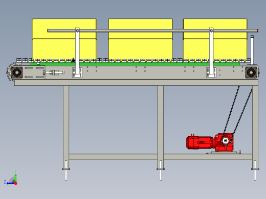 纸箱钣链输送线体设计右视缩略图