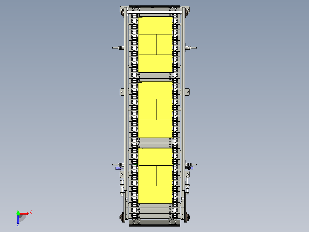 纸箱钣链输送线体设计俯视图
