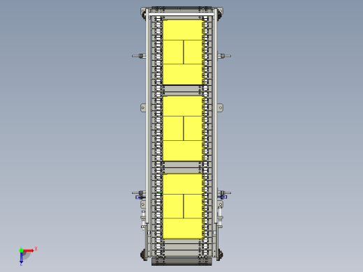 纸箱钣链输送线体设计俯视缩略图
