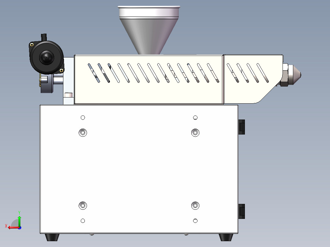 小型挤塑机后视图