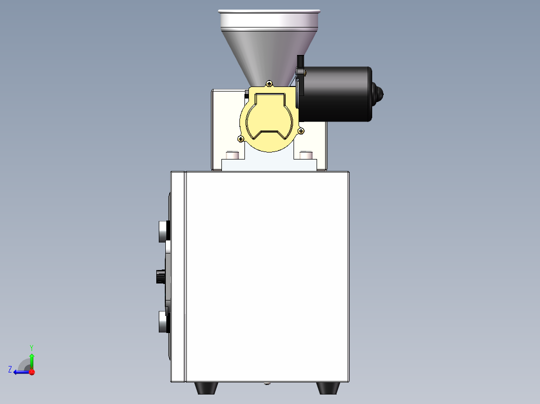 小型挤塑机右视图