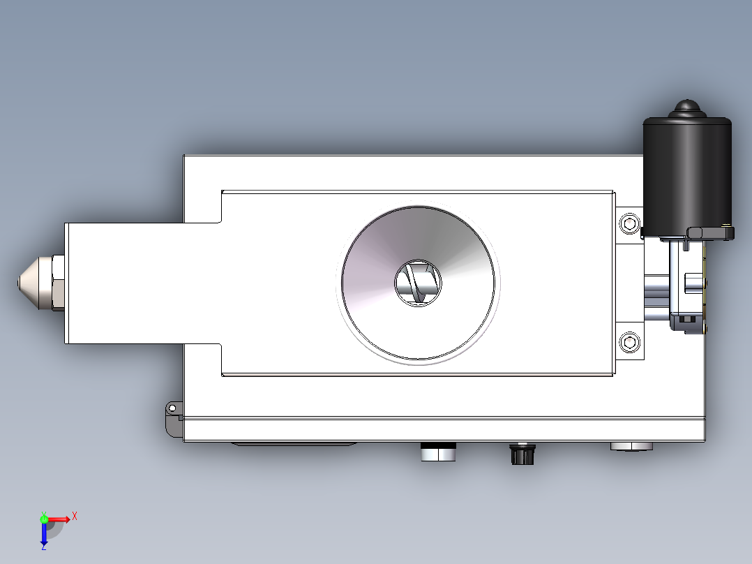 小型挤塑机俯视图